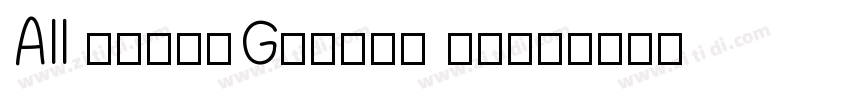AII RoundGothic Medi字体转换